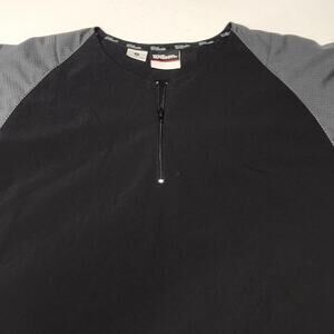 WILSON BASEBALL Men’s Small Black 1/4 Zip Warmup